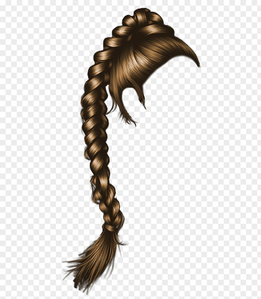 Long Curly Hair DeviantArt Braid PNG