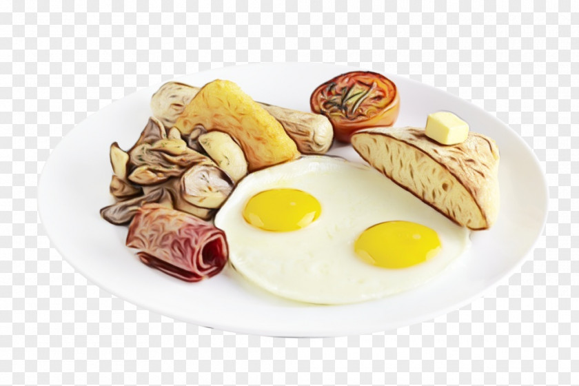 Meat Poached Egg Cartoon PNG
