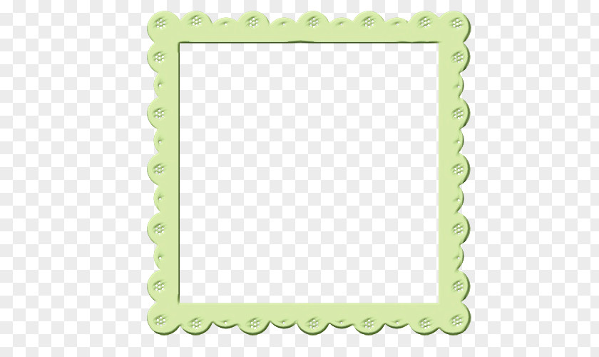 Picture Frame Rectangle Green Background PNG