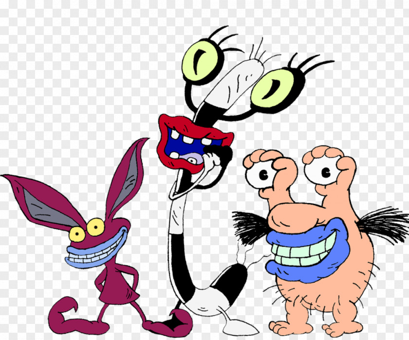 REAL Monster Ickis Oblina Nickelodeon Cartoon PNG