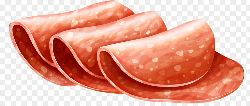 Three Bacon Salami Delicatessen Pepperoni Clip Art PNG