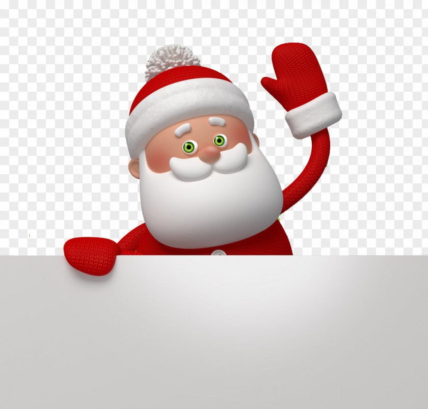 Cartoon Santa Claus Christmas Card Greeting Stock Photography PNG