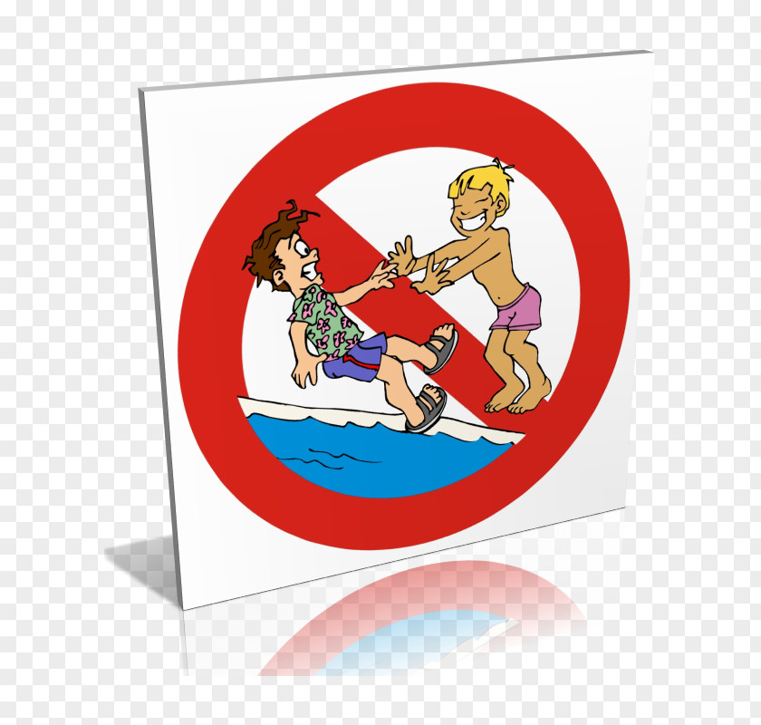 Interdit De Pousser Swimming Pool Safety Senyalística Clip Art PNG