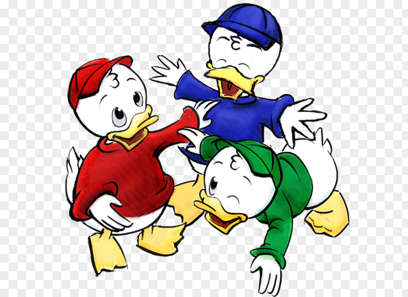 Mural Clipart Huey, Dewey And Louie Donald Duck Mickey Mouse Drawing Clip Art PNG