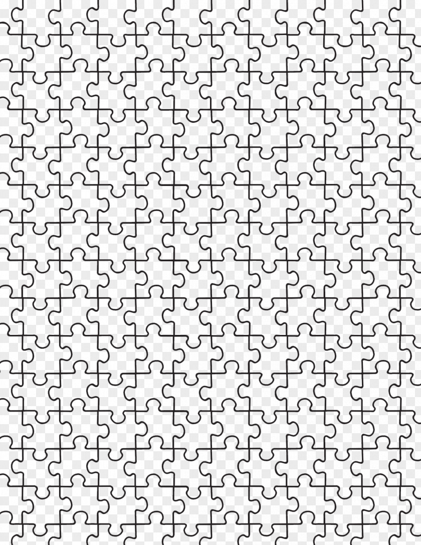 Puzzle Template White Black Angle Pattern PNG