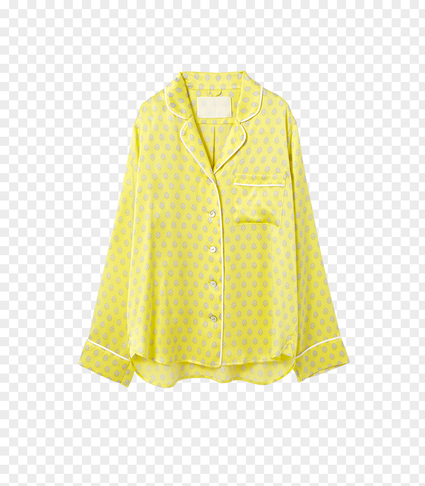 Silk Outerwear Sleeve Jacket Button Blouse PNG