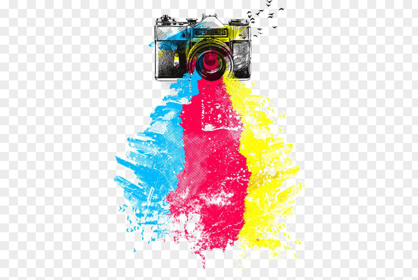 Drawing Camera T-shirt Photography PNG
