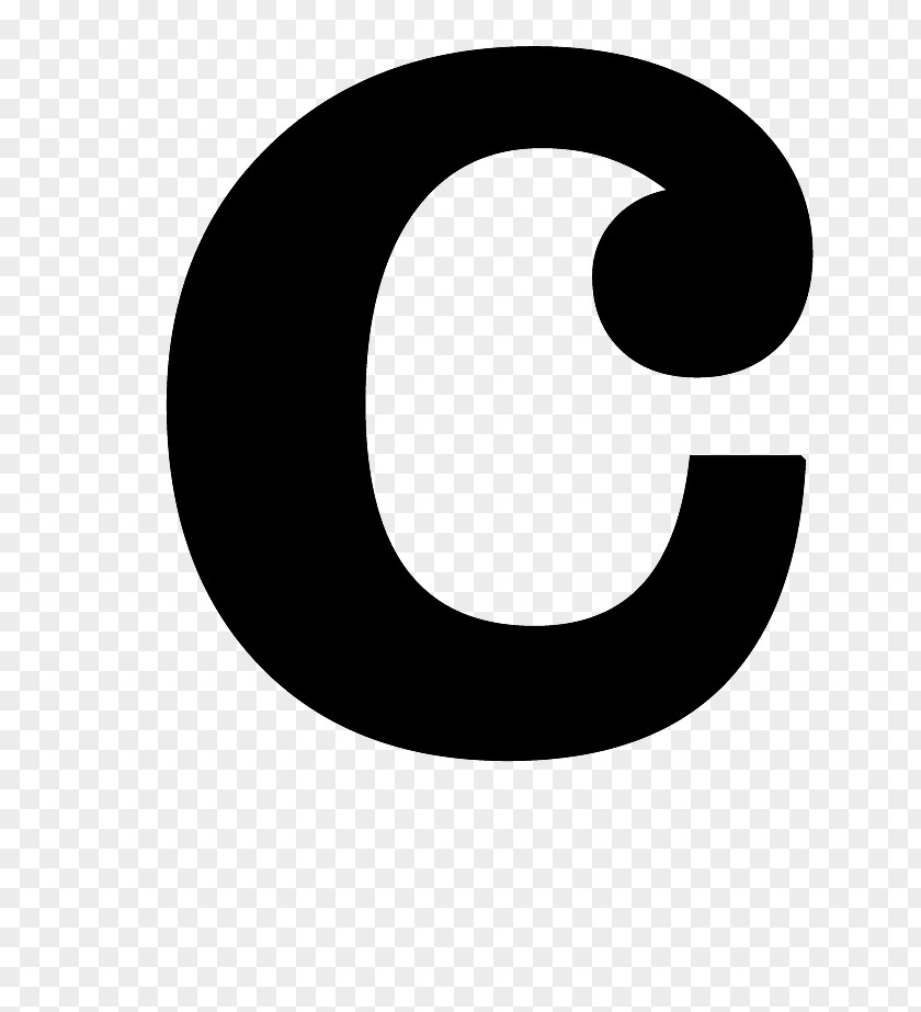 Letter C Brand Logo Black And White Font PNG