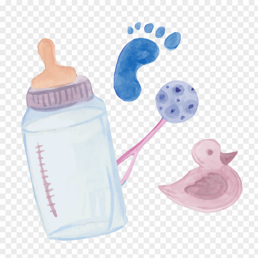 Vector Baby Bottle Child PNG