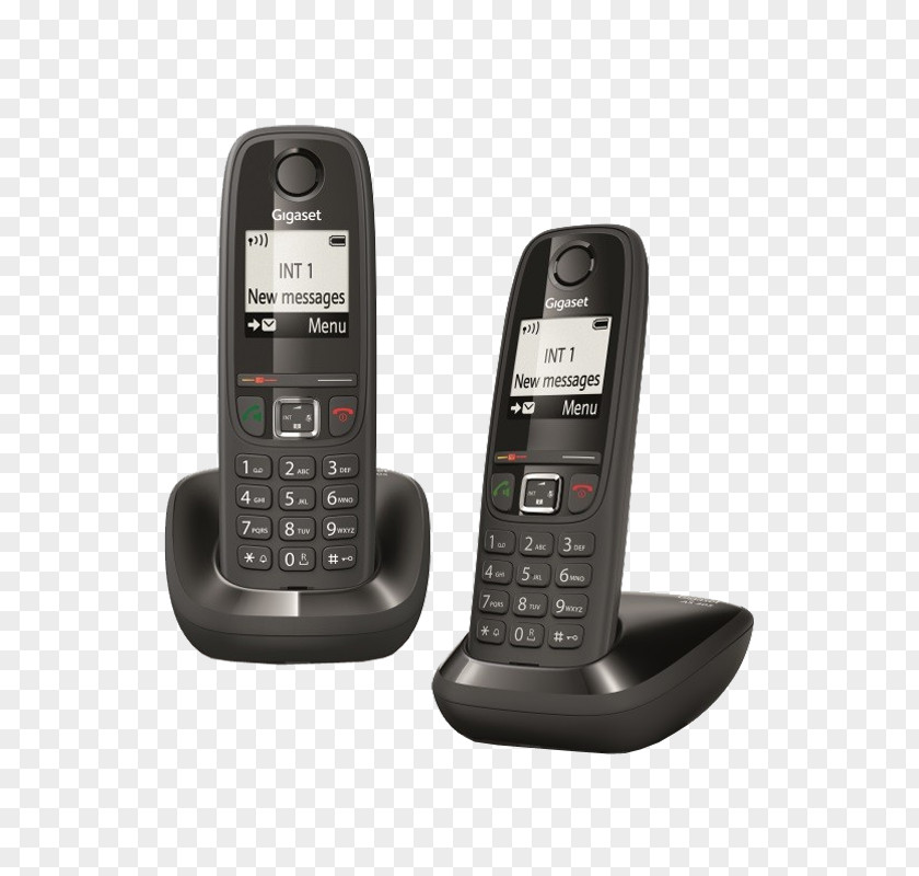 Gigaset AS405 Cordless Telephone Digital Enhanced Telecommunications Communications PNG
