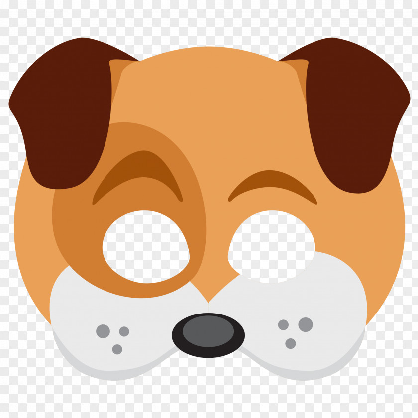 Masquerade Dog Puppy Sticker Mask PNG