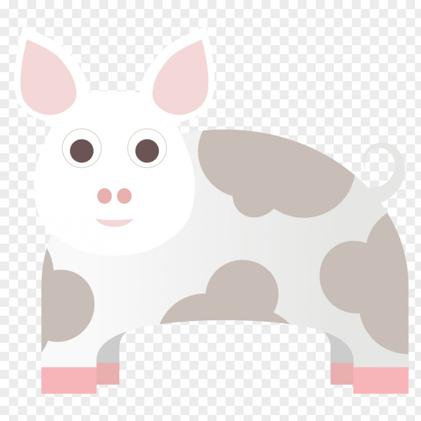 Pig Vector Domestic Rabbit Easter Bunny Whiskers Dog PNG