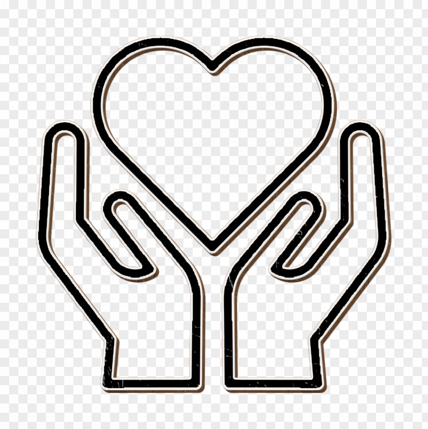 Hands Holding Heart Icon Healthy Property Security PNG