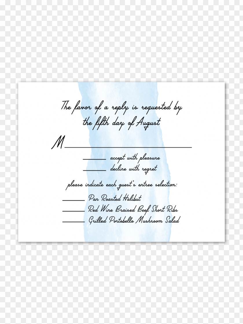 Watercolor Envelope Paper Wedding Invitation RSVP Painting PNG