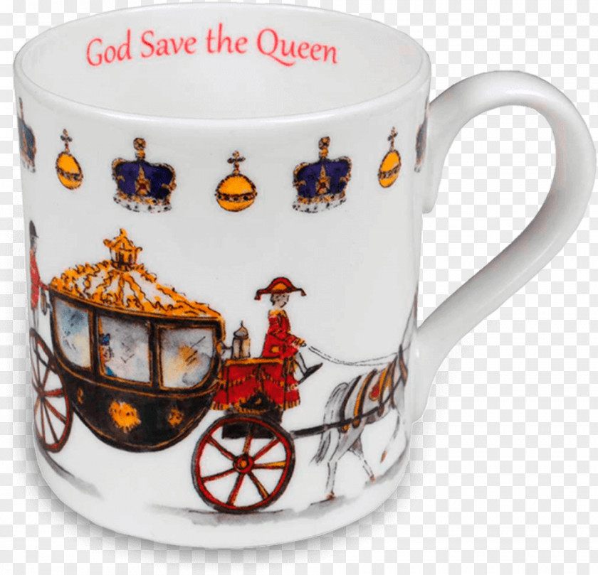 Carriage Mug United Kingdom Bone China Coffee Cup Porcelain PNG