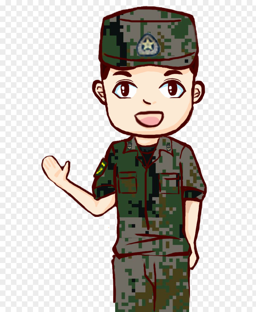 Cartoon Handsome Soldiers Soldier Drawing PNG
