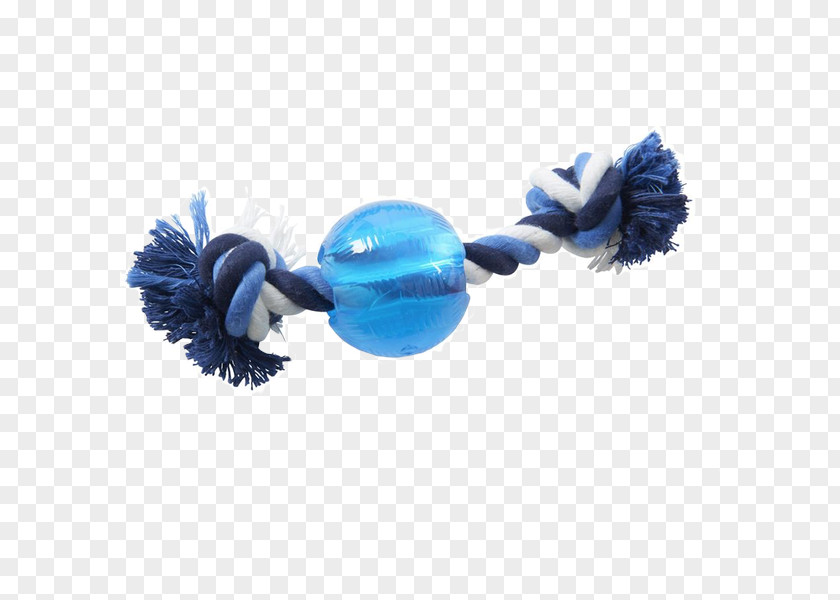 Dog Toys Ball Rope Blue PNG