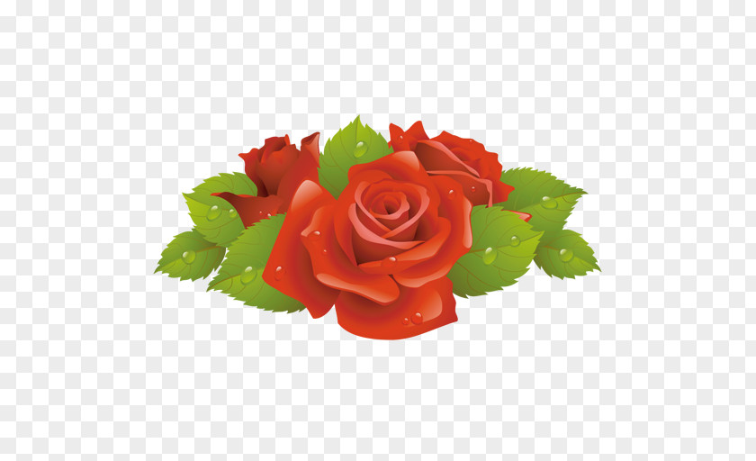 Red Rose Decorative Flower Clip Art PNG