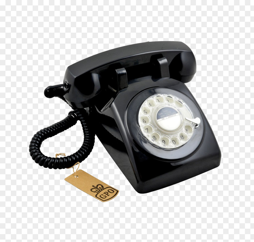 Rotary Phone Dial Telephone 1970s Home & Business Phones Retro Style PNG