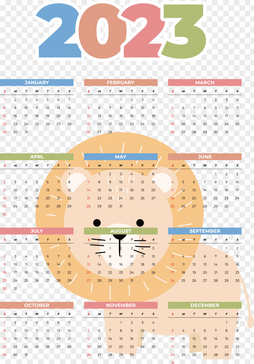 Calendar 2023 Almanac June Month PNG