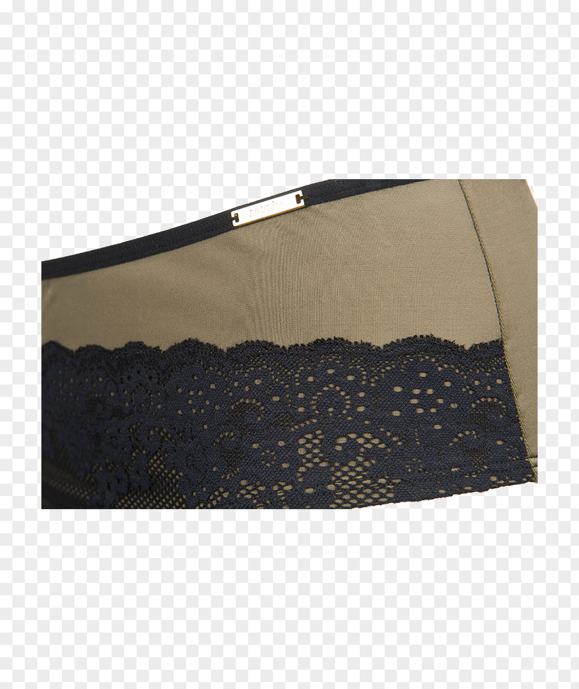 Lace Material Rectangle Brown Handbag PNG
