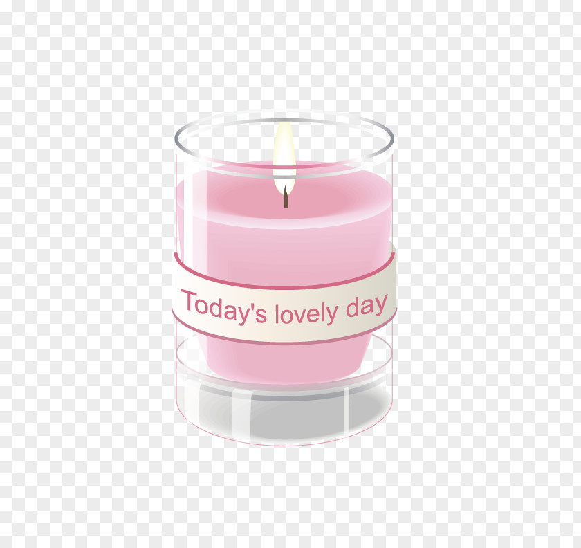 Personalized Pink Candle Wax PNG