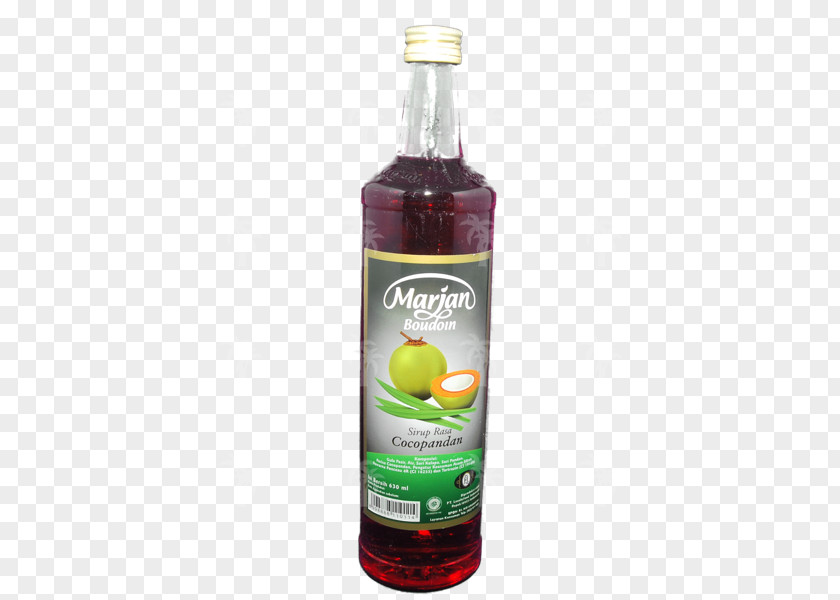 Sugar Liqueur Cocopandan Syrup Bottle PNG