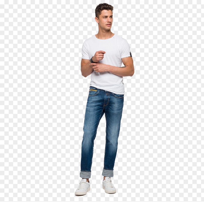 Jeans T-shirt Zipper Replay Denim PNG