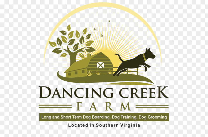 Logo Dancing Creek Farm Family Dog PNG