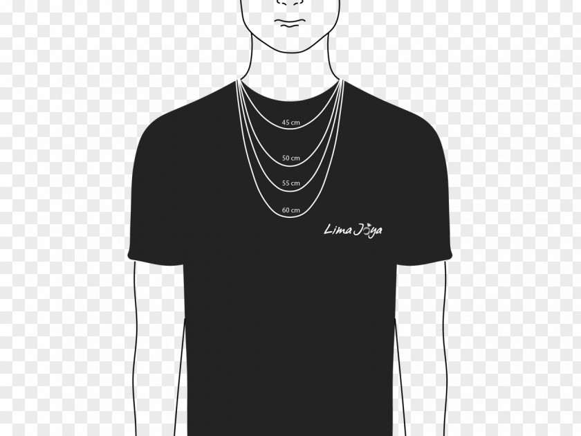 T-shirt Jewellery Chain Silver PNG