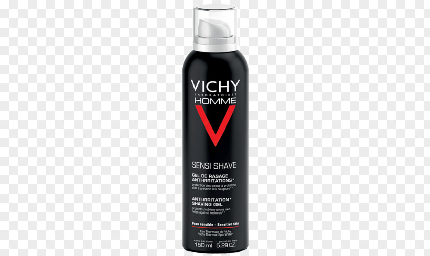 Anti Drugs Vichy Homme Sensi Baume Shaving Cream Shave Anti-Irritation Gel 300ml 2X150 PNG