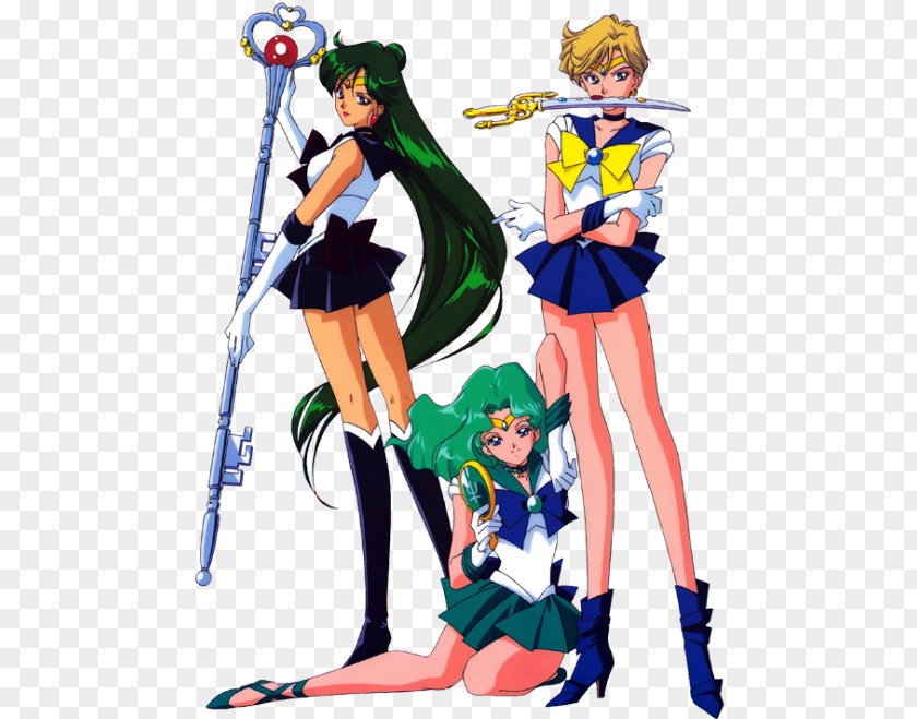 Sailor Moon Uranus Neptune Pluto Saturn PNG