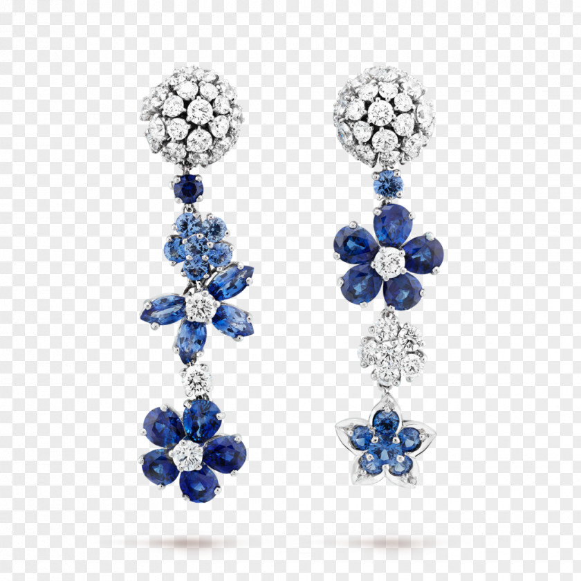 Sapphire Earring Van Cleef & Arpels Jewellery Watch PNG
