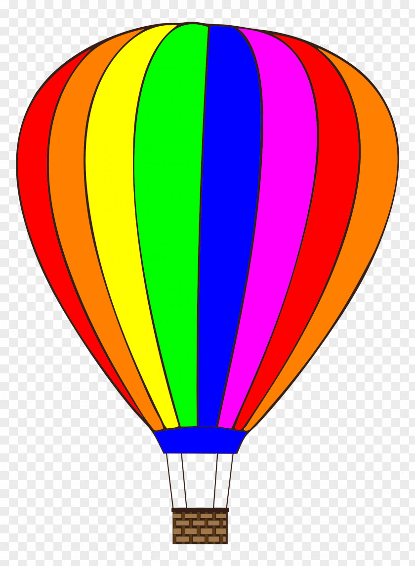 Watercolor Balloon Hot Air Clip Art PNG