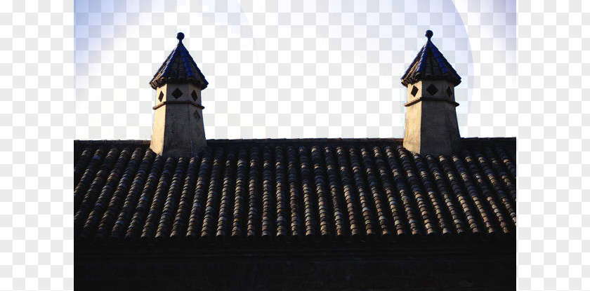 Chimney On The Roof Tiles Architecture Building PNG