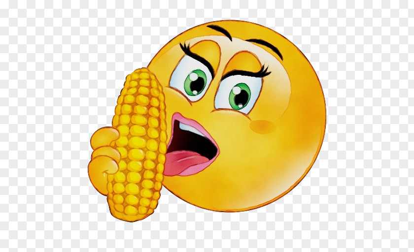 Corn Kernels Vegetarian Food Emoticon PNG